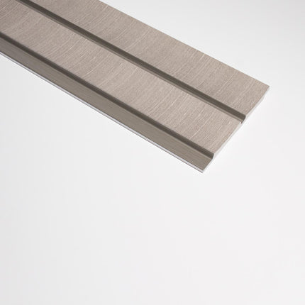 3D Kunststof Wandpanelen Grijs Lumière Collection 270 x 12 cm