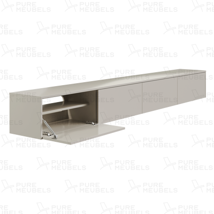 Madera TV-Meubel zwevend beige 280 cm