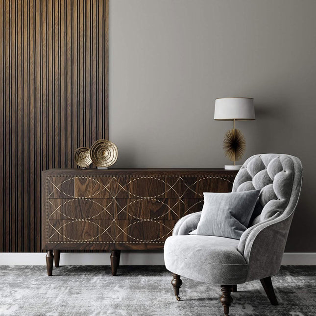 3D Kunststof Wandpanelen Walnoot Timeless Collection 270 x 12 cm