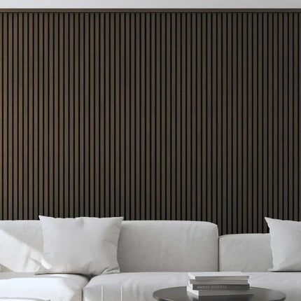 Akupanel - LED afwerkeindlat voor plafond en zijkant - Eiken Dark Walnoot 270 cm