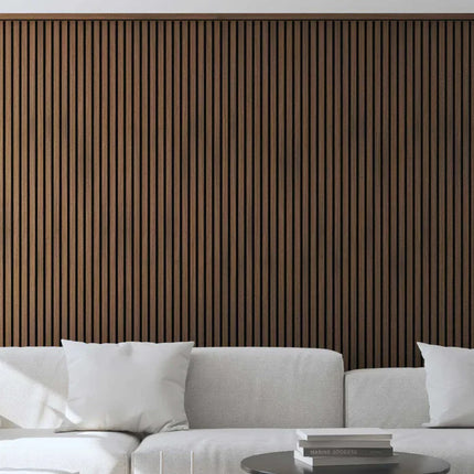 Akupanel - LED afwerkeindlat voor plafond en zijkant - Eiken Walnoot 270 cm