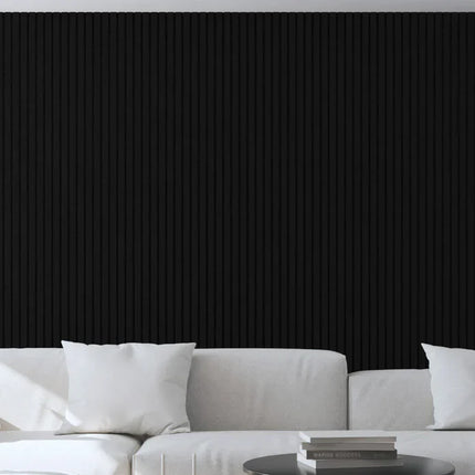 Akupanel - LED afwerkeindlat voor plafond en zijkant- Eiken Zwart 270 cm