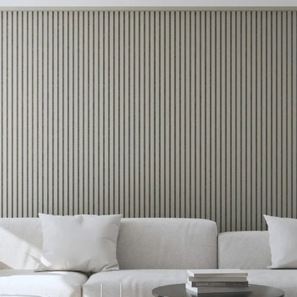 Akupanel - LED afwerkeindlat voor plafond en zijkant - Beige on Beige 270 cm