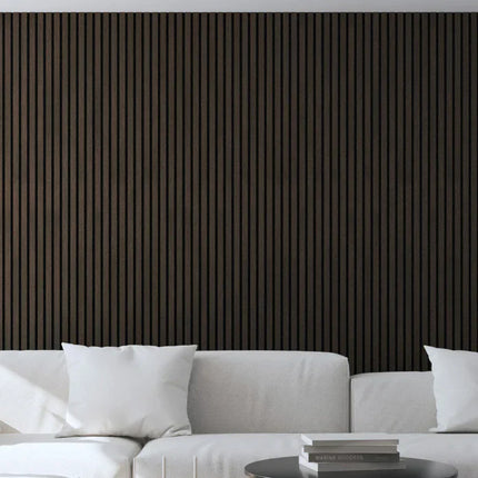 Akupanel - LED afwerkeindlat voor plafond en zijkant - Eiken Dark Walnoot 270 cm