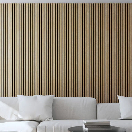 Akupanel - LED afwerkeindlat voor plafond en zijkant - Eiken Naturel 270 cm