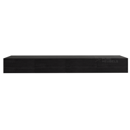 Madera TV-Meubel zwevend zwart 280 cm