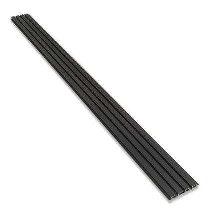 Composiet Gevelbekleding Zwart Lattenwand Wandpanelen 290 x 22 cm | Set van 4 stuks