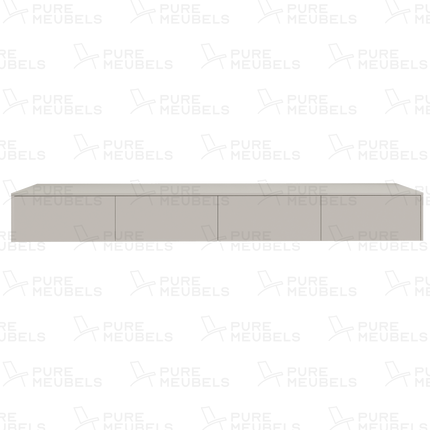 Madera TV-Meubel zwevend beige 280 cm