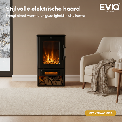 EVIQ Elektrische Sfeerhaard Toronto - Vrijstaand