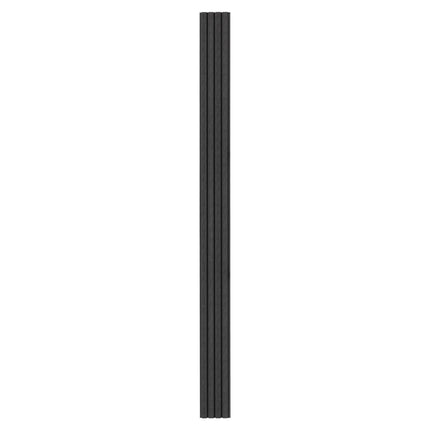 Composiet Gevelbekleding Zwart Lattenwand Wandpanelen 290 x 22 cm | Set van 4 stuks