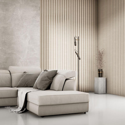 3D Kunststof Wandpanelen Beige Lumière Collection 270 x 12 cm