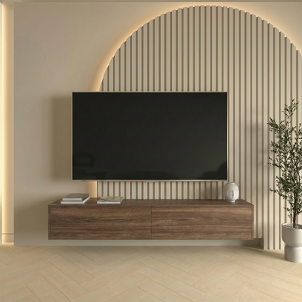 Madera TV-Meubel zwevend walnut 150 cm