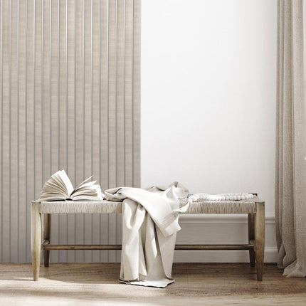 3D Kunststof Wandpanelen Beige Lumière Collection 270 x 12 cm
