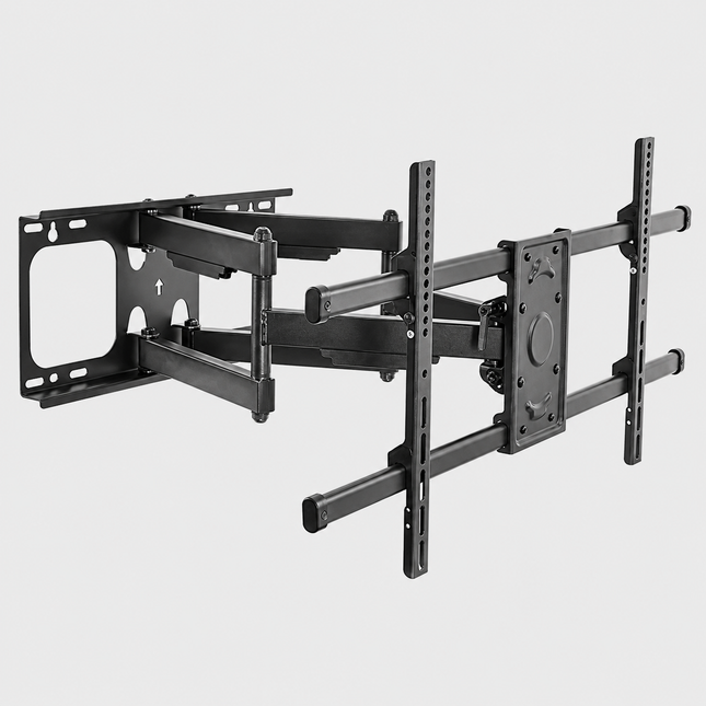 Muurbeugel - Universele TV Beugel - Draaibaar en kantelbaar - 43 t/m 95 inch - Tot 75kg - Zwart