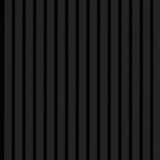 Akoestische panelen 260 x 60 x 1.4 cm - Eiken Zwart
