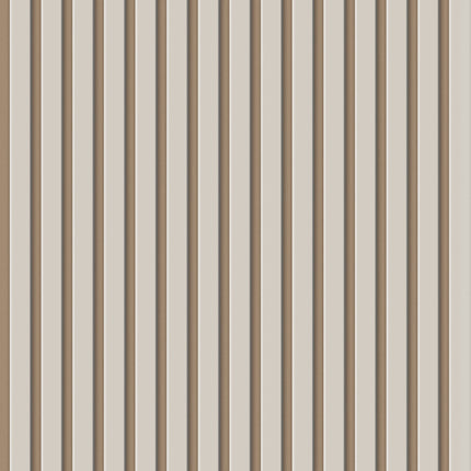 Akoestische panelen  270 x 60 x 2.2 cm - Beige on Beige