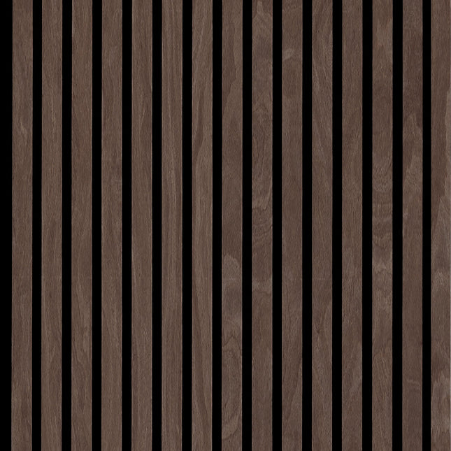 Akoestische panelen 300 x 60 x 2.2 cm - Eiken Dark Walnoot
