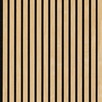 Akoestische panelen 260 x 60 x 1.4 cm - Eiken Naturel