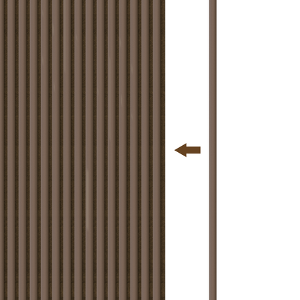 Eindlat Suede 280 cm - Chique Mokka