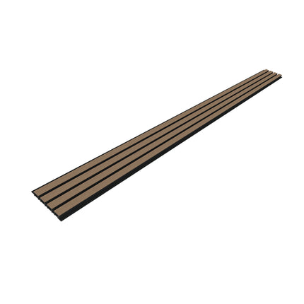 Composiet Gevelbekleding Mokka Lattenwand Wandpanelen 290 x 22 cm | Set van 4 stuks