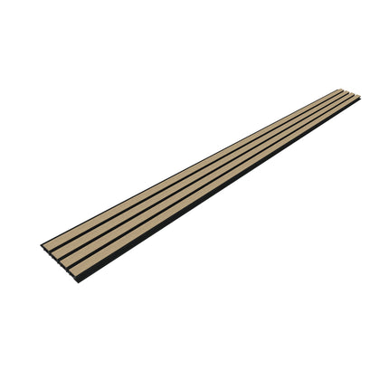 Composiet Gevelbekleding Naturel Lattenwand Wandpanelen 290 x 22 cm | Set van 4 stuks