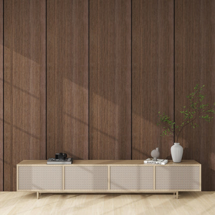 Decopanel Eiken Dark Walnoot 270 x 60 cm Akoestische wandpanelen