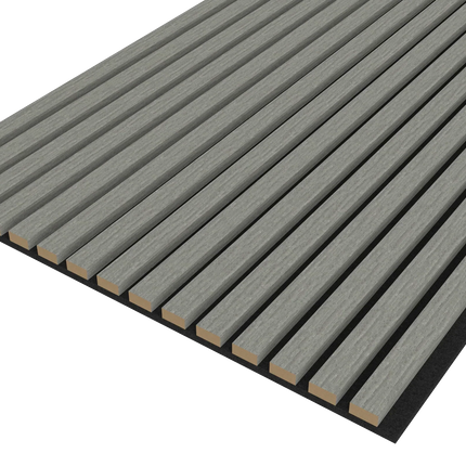 Akoestische panelen 260 x 60 x 1.4 cm - Eiken Grijs