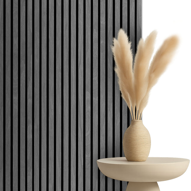 Akoestische panelen 260 x 60 x 1.4 cm - Eiken Grijs