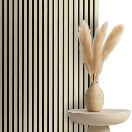 Akoestische panelen 260 x 60 x 1.4 cm - Eiken Light Naturel