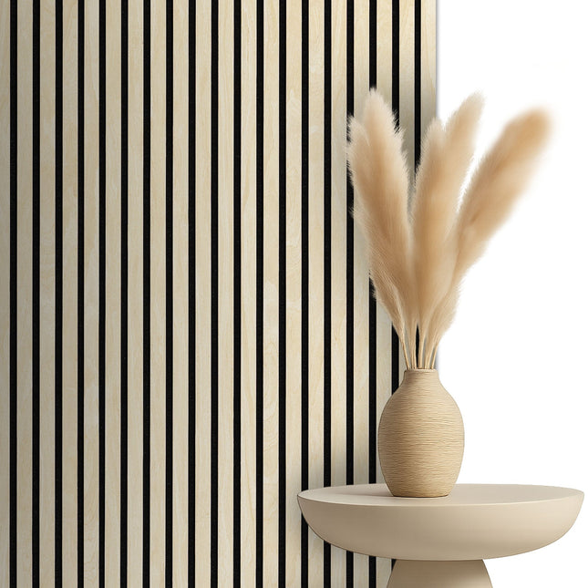 Akoestische panelen 260 x 60 x 1.4 cm - Eiken Light Naturel