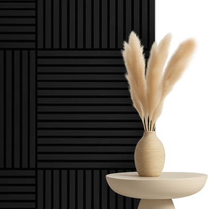 Akoestische panelen 60x60 cm - Eiken Zwart
