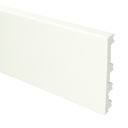 Flexibele Moderne plint 120/90/70x12 wit