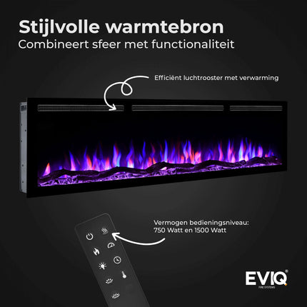 EVIQ Elektrische sfeerhaard Diamond 65″ inch – 165 cm