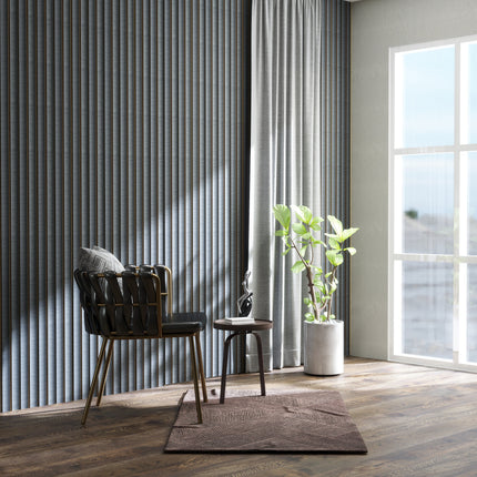 3D Kunststof Wandpanelen Antraciet Lumière Collection 270 x 12 cm