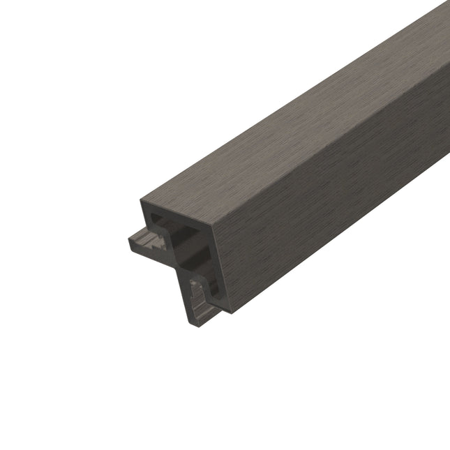 Afwerkprofiel Hoekprofiel Buitenpaneel Grijs 290 cm Gevel Tuin 3D