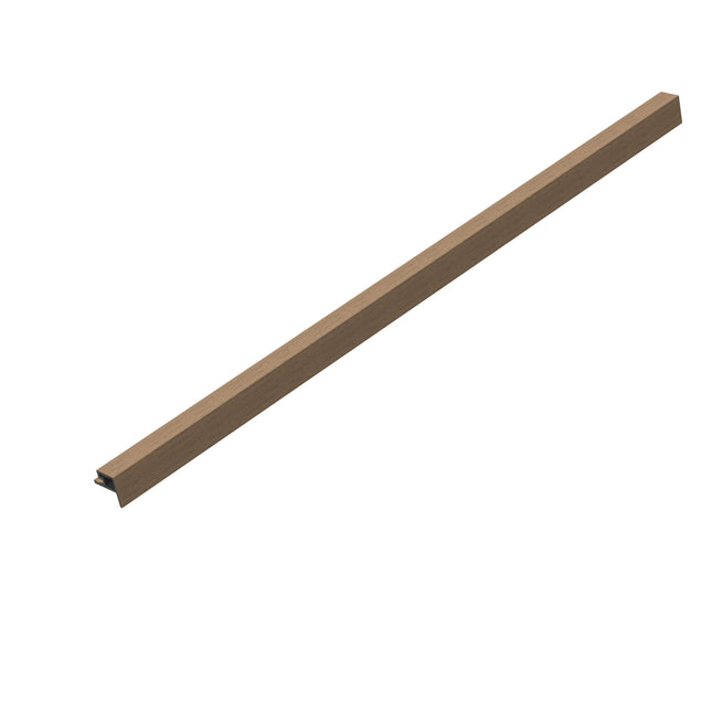 Hoekprofiel Buitenhoek Buitenpaneel Mokka 290 cm Gevel Tuin 3D