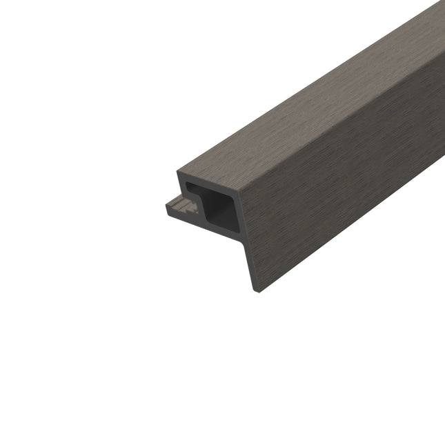 Hoekprofiel Buitenhoek Buitenpaneel Grijs 290 cm Gevel Tuin 3D