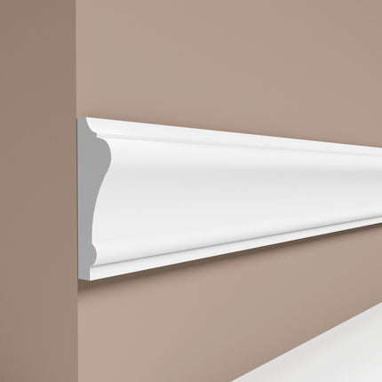 Natural Sierlijst Muur Plafondlijst - 270 x 3 cm - Wit