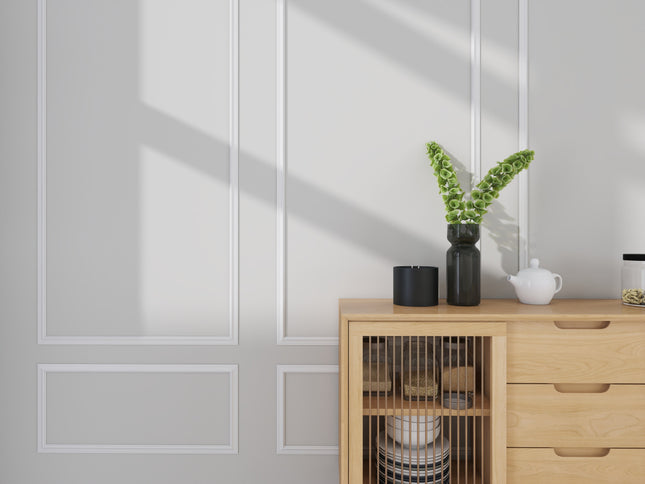 Natural Sierlijst Muur Plafondlijst - 270 x 6 cm - Wit