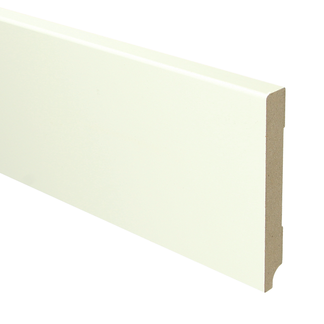 Moderne plint MDF 120x15 wit voorgelakt RAL 9010
