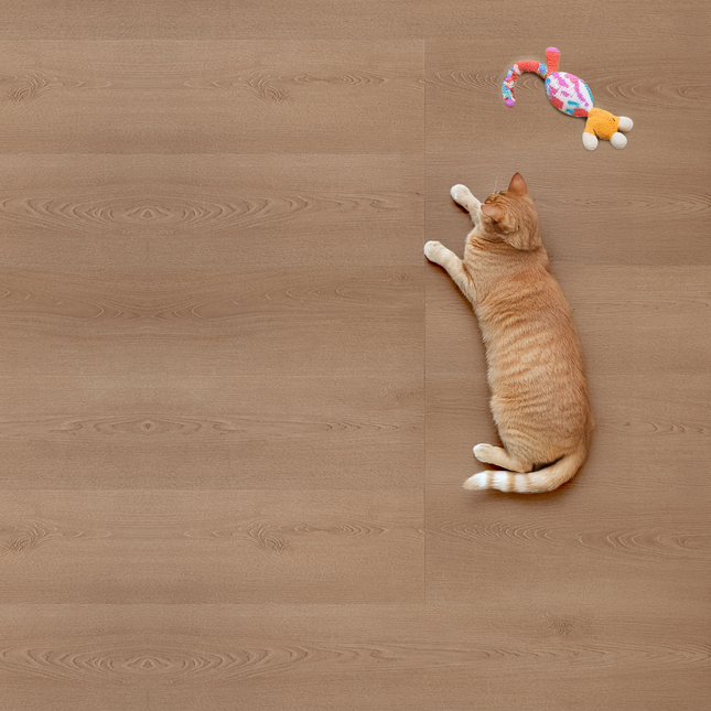 Mira Klik PVC Silva Rechte plank - Brown Oak