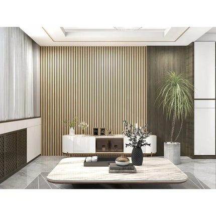 Akoestische panelen 260 x 60 x 1.4 cm - Eiken Naturel