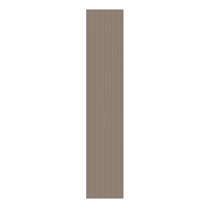 Akoestische Suede Solid Panelen 280 x 60 x 2.4 cm - Chique Mokka