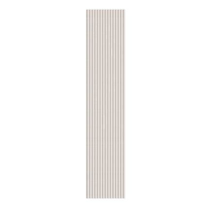 Akoestische Suede Space Panelen 280 x 60 x 2.4 cm - Snow Beige
