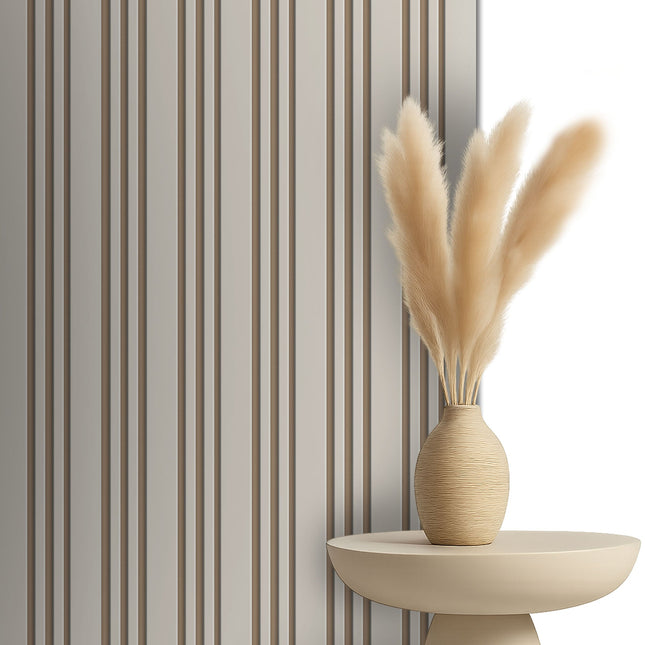 Akoestische panelen  270 x 60 x 2.2 cm - Beige on Beige Avorio