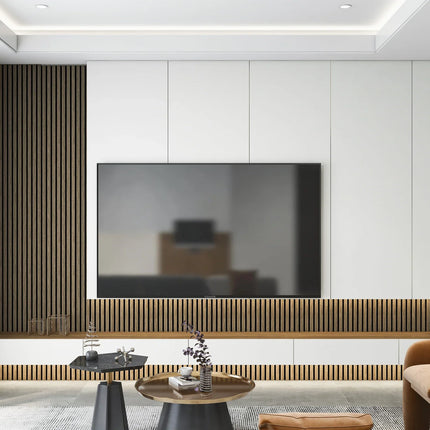 Akoestische panelen 300 x 60 x 2.2 cm - Eiken Walnoot