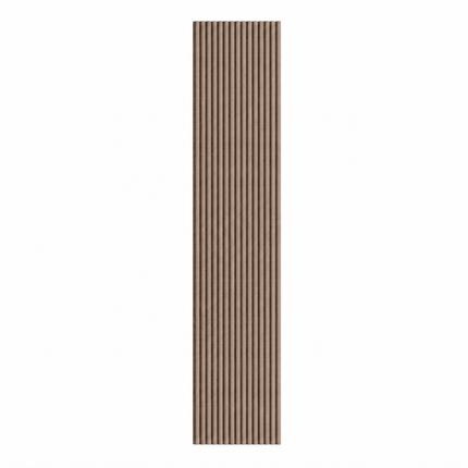 Akoestische Brushed Suede Space Panelen 280 x 60 x 2.1 cm - Mokka