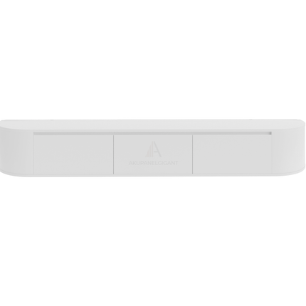 Aura curved TV-Meubel zwevend wit 240 cm