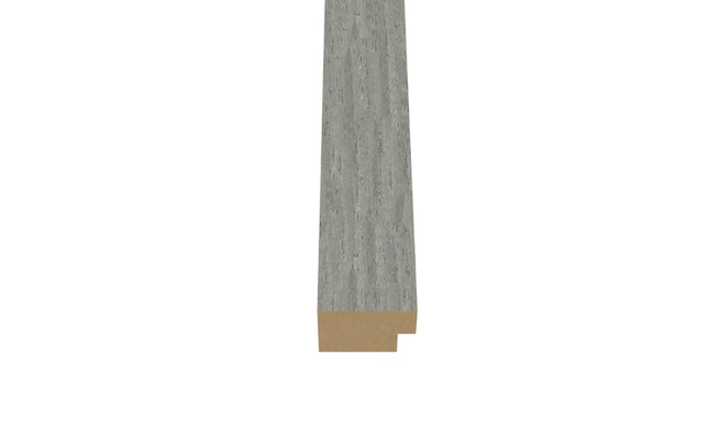 Eindlat 270 x 2.2 cm - Eiken Grijs