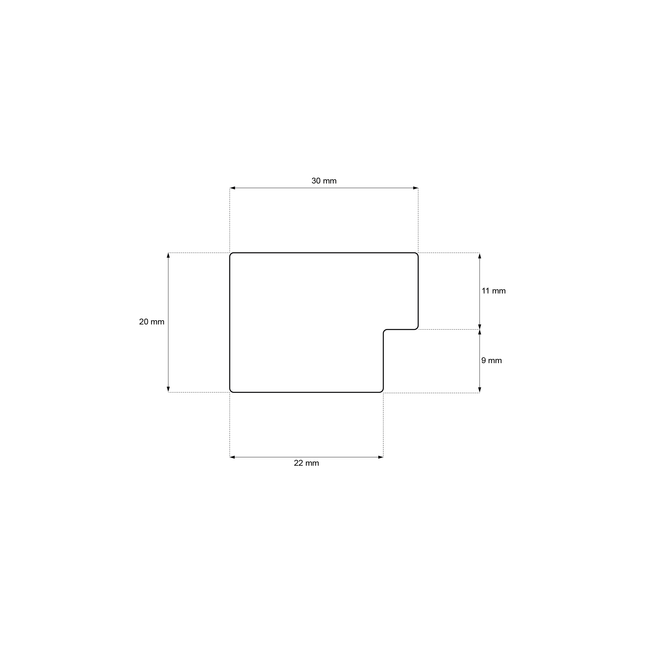 Eindlat 270 x 2.2 cm - Beige on Beige